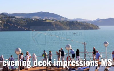 evening deck impressions MS Noordam