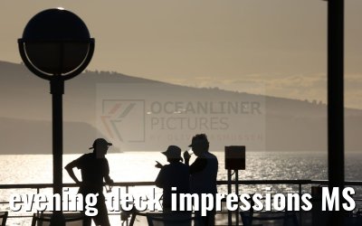 evening deck impressions MS Noordam