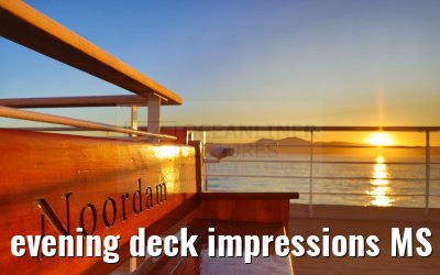 evening deck impressions MS Noordam