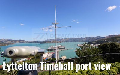 Lyttelton Timeball port view
