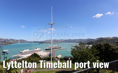 Lyttelton Timeball port view