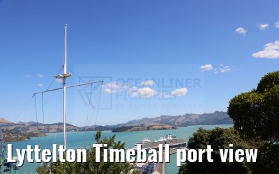 Lyttelton Timeball port view