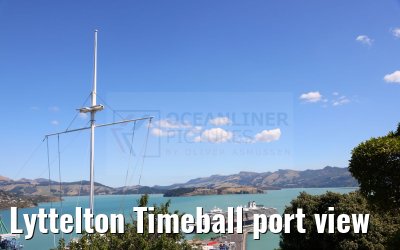 Lyttelton Timeball port view