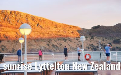 sunrise Lyttelton New Zealand