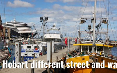 Hobart different street and waterfront impressions 07.03.2023