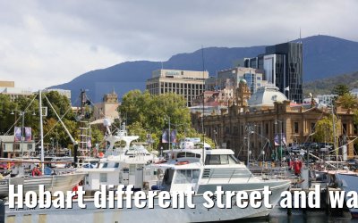 Hobart different street and waterfront impressions 07.03.2023