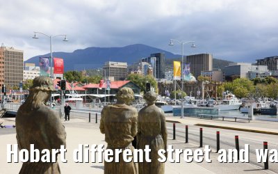 Hobart different street and waterfront impressions 07.03.2023