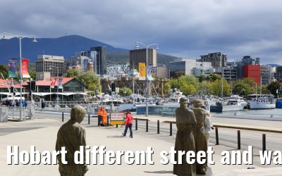 Hobart different street and waterfront impressions 07.03.2023