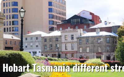 Hobart Tasmania different street impressions 07.03.2023