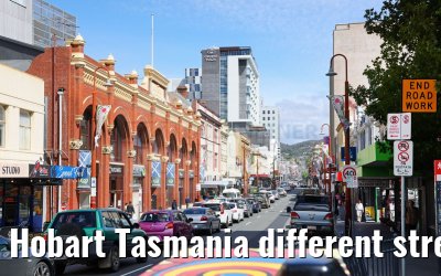 Hobart Tasmania different street impressions 07.03.2023