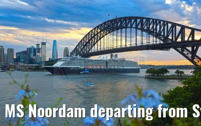 MS Noordam departing from Sydney 11.03.2023