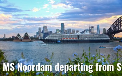 MS Noordam departing from Sydney 11.03.2023