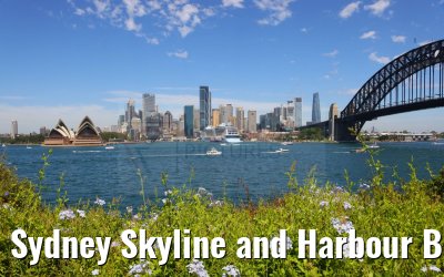 Sydney Skyline and Harbour Bridge Kirribilli lookout
