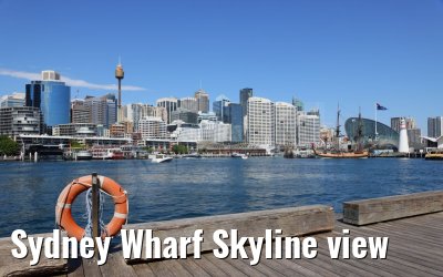 Sydney Wharf Skyline view