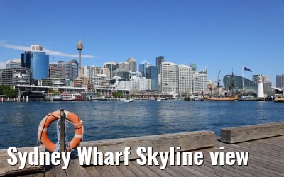 Sydney Wharf Skyline view