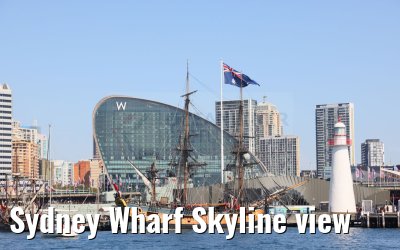 Sydney Wharf Skyline view