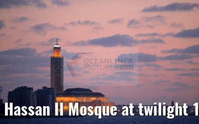 Hassan II Mosque at twilight 14.05.2016