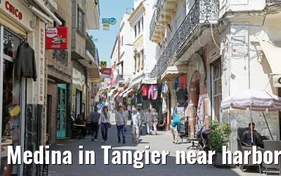 Medina in Tangier near harbor 15.05.2016