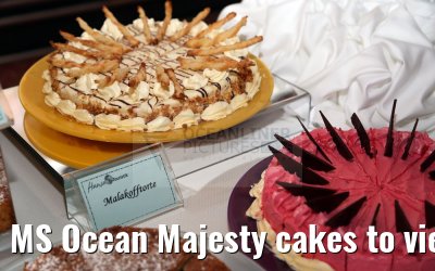MS Ocean Majesty cakes to viennese coffee hour 15.05.2016