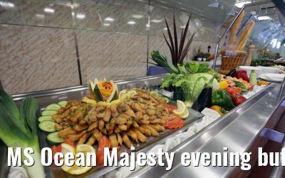 MS Ocean Majesty evening buffet Lido 15.05.2016