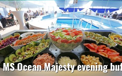 MS Ocean Majesty evening buffet Lido 15.05.2016