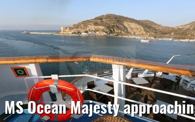 MS Ocean Majesty approaching port of Cartagena, Spain 16.05.2016
