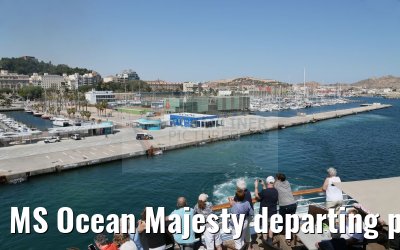 MS Ocean Majesty departing port of Cartagena 16.05.2016