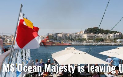 MS Ocean Majesty is leaving the port of Casablanca 16.05.2016