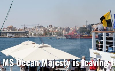 MS Ocean Majesty is leaving the port of Casablanca 16.05.2016