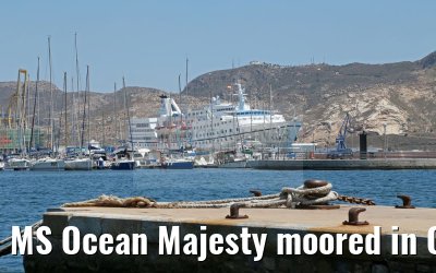 MS Ocean Majesty moored in Cartagena 16.05.2016