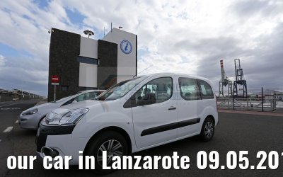 our car in Lanzarote 09.05.2016