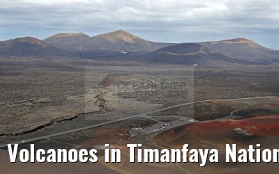 Volcanoes in Timanfaya National Park Lanzarote 09.05.2016