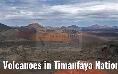 Volcanoes in Timanfaya National Park Lanzarote 09.05.2016