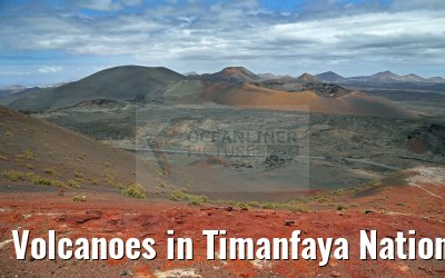 Volcanoes in Timanfaya National Park Lanzarote 09.05.2016