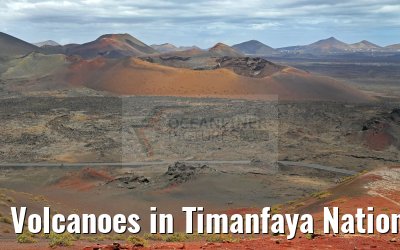 Volcanoes in Timanfaya National Park Lanzarote 09.05.2016