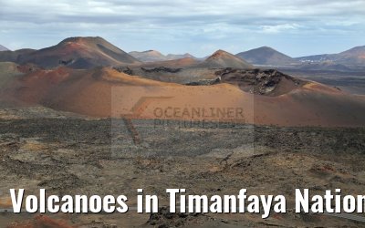 Volcanoes in Timanfaya National Park Lanzarote 09.05.2016