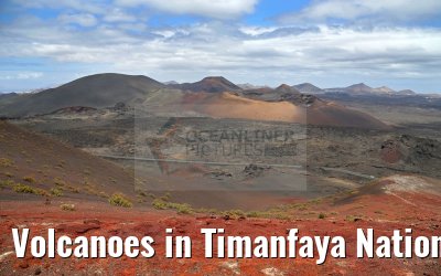 Volcanoes in Timanfaya National Park Lanzarote 09.05.2016