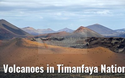Volcanoes in Timanfaya National Park Lanzarote 09.05.2016