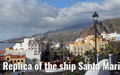 Replica of the ship Santa Maria in Santa Cruz de la Palma 11.05.2016