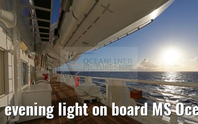 evening light on board MS Ocean Majesty 12.05.2016