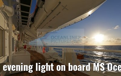 evening light on board MS Ocean Majesty 12.05.2016