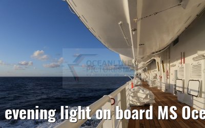 evening light on board MS Ocean Majesty 12.05.2016