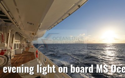 evening light on board MS Ocean Majesty 12.05.2016