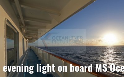 evening light on board MS Ocean Majesty 12.05.2016
