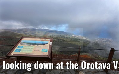 looking down at the Orotava Valley Tenerife 12.05.2016