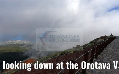 looking down at the Orotava Valley Tenerife 12.05.2016