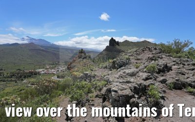 view over the mountains of Tenerife to La Gomera island 12.05.2016