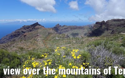 view over the mountains of Tenerife to La Gomera island 12.05.2016