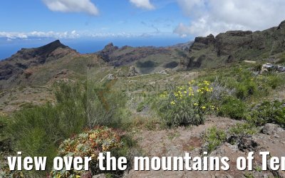 view over the mountains of Tenerife to La Gomera island 12.05.2016
