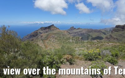 view over the mountains of Tenerife to La Gomera island 12.05.2016